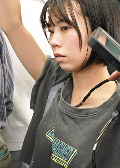 完全着衣内アングル！先端が自在に動くファイバースコープで敏感な乳首を責められ恥ずかしがりながらも感じてしまう私服小柄ちっぱい美少女 雨宮あや花528663